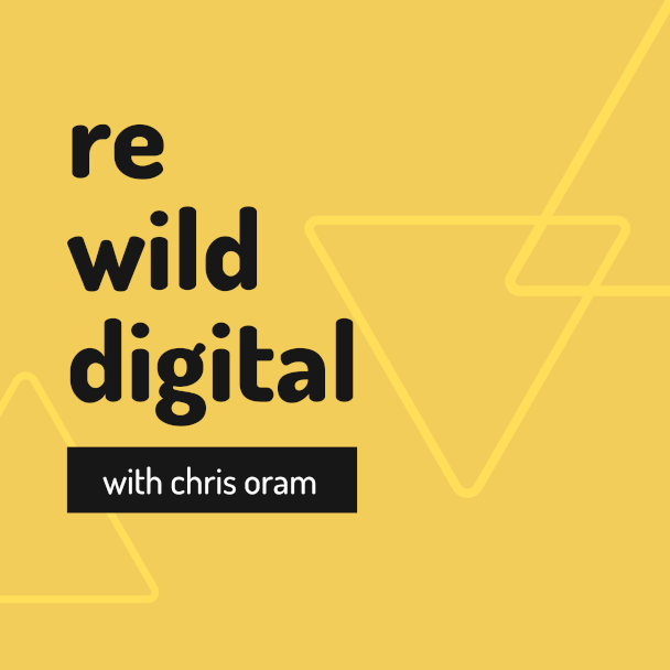 Temporary podcast cover for the Rewild Digital podcast